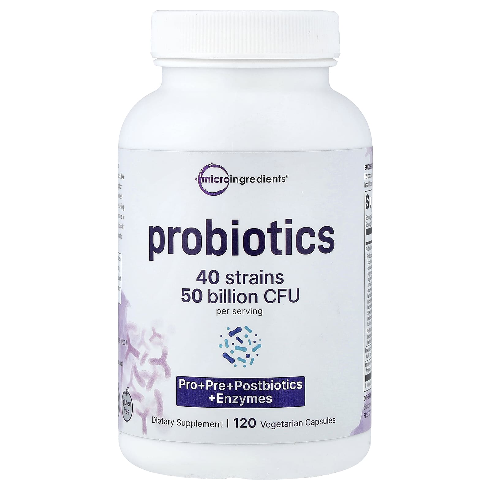 Micro Ingredients Probiotics – 120 gélules végétales — Tunisie