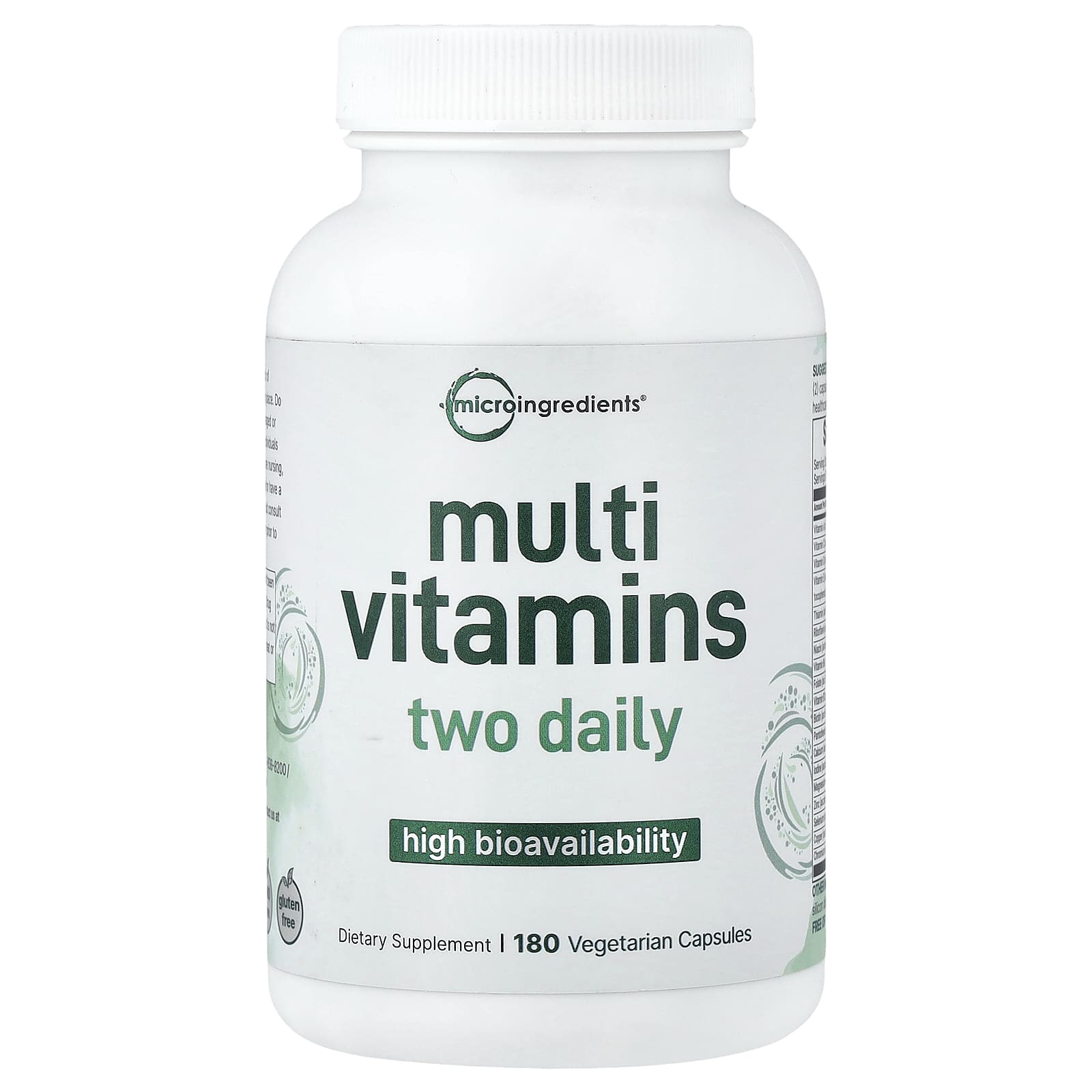 Micro Ingredients Multi Vitamins, High Bioavailability – 180 gélules végétales — Tunisie