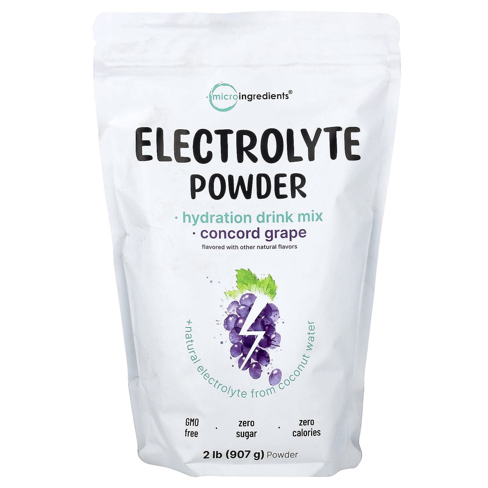 Micro Ingredients Electrolyte Powder – Concord Grape – 907 g — Tunisie