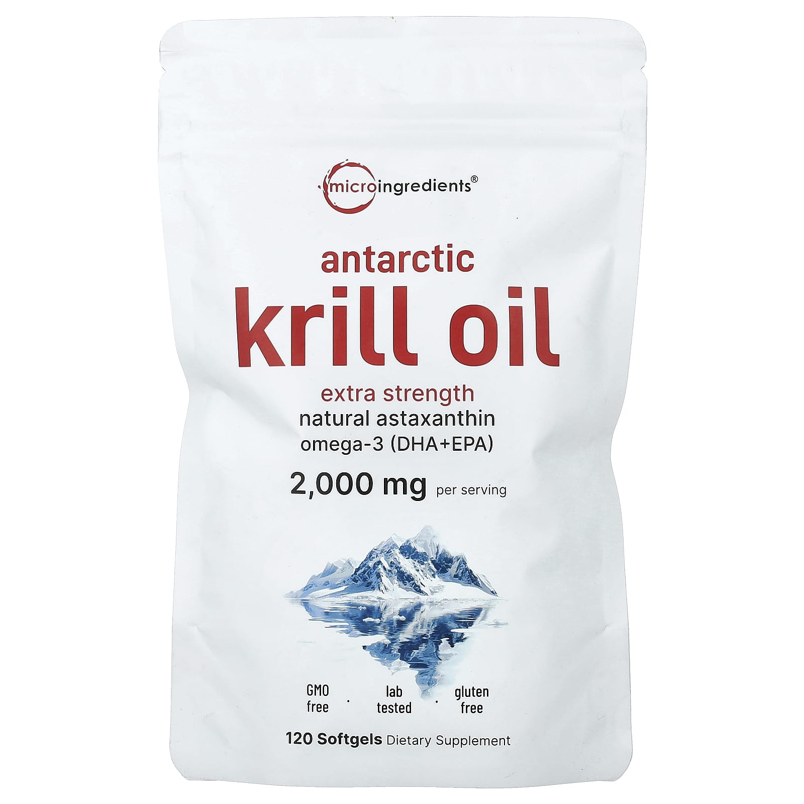 Micro Ingredients Antarctic Krill Oil – 120 capsules molles — Tunisie