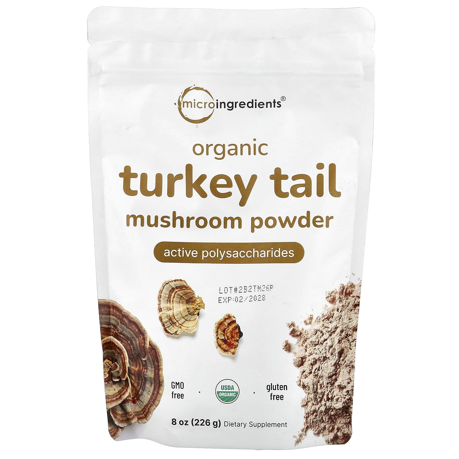 Micro Ingredients Organic Turkey Tail Mushroom Powder – 226 g — Tunisie