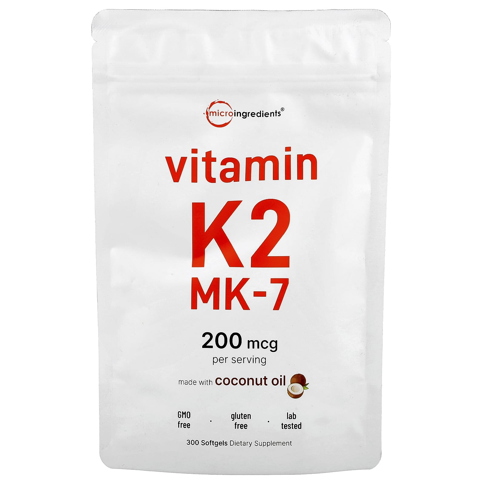 Micro Ingredients Vitamin K2 – 300 capsules molles — Tunisie