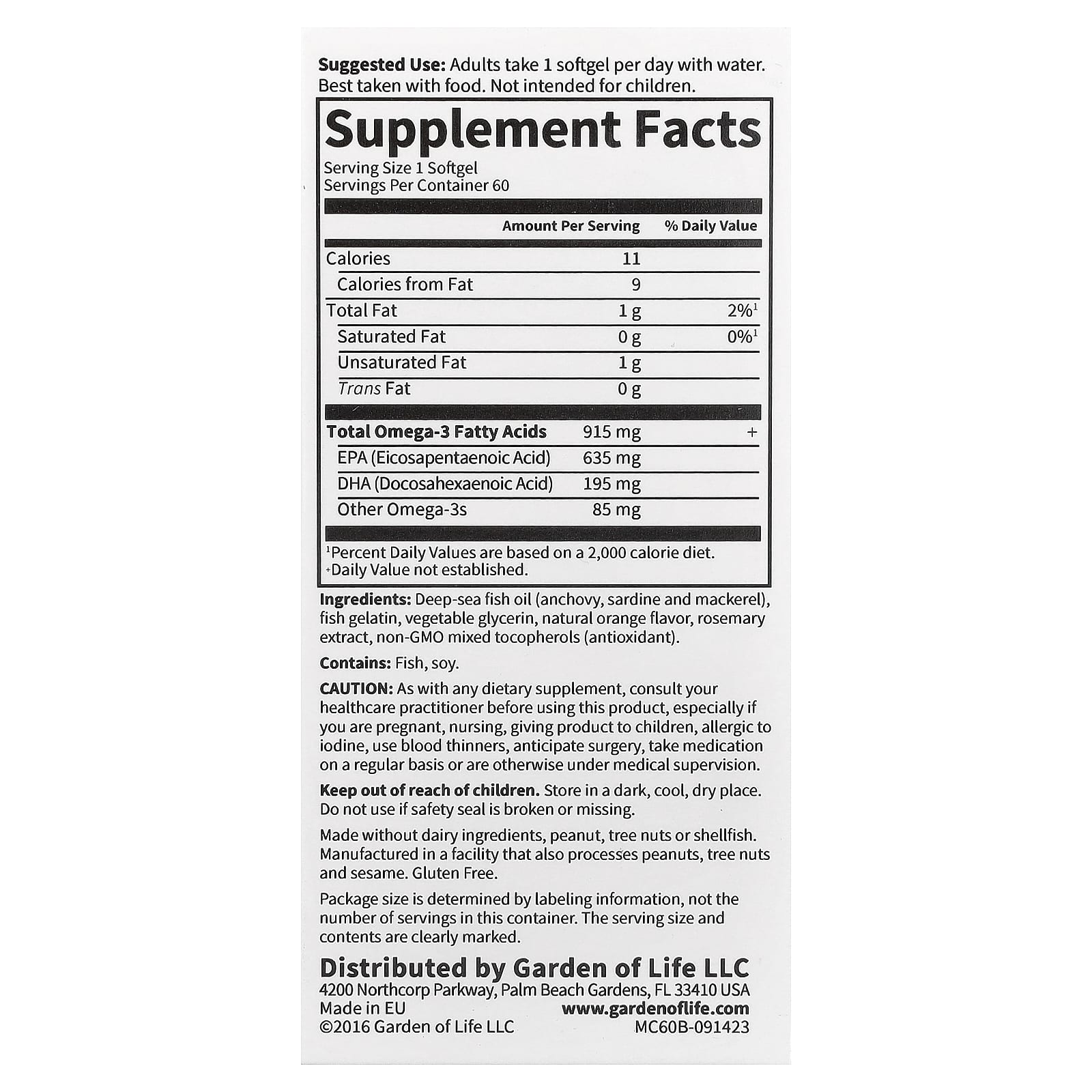 Minami Nutrition Supercritical Cardio – Orange – 60 capsules molles — photo 2 sur 2