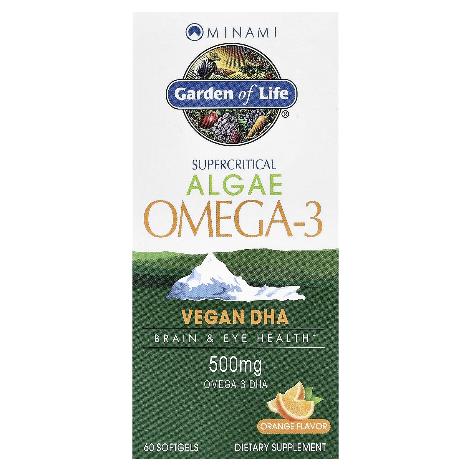 Minami Nutrition Garden of Life – Orange – Algae Omega-3 – 60 capsules molles — Tunisie