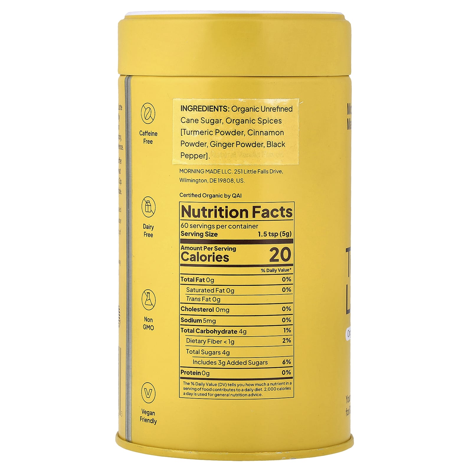 Morning Made Turmeric Latte, Original – 300 g — photo 2 sur 2