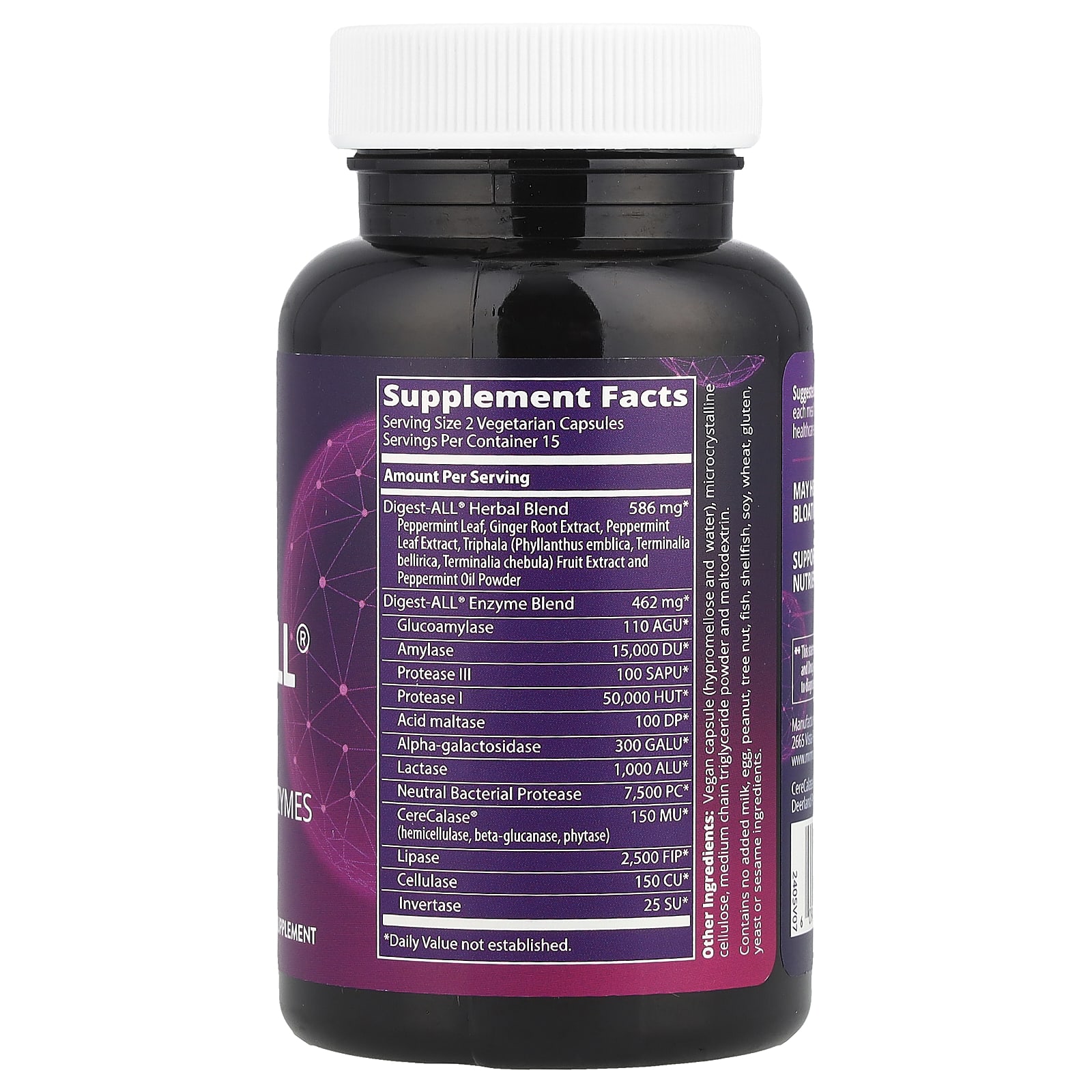 MRM Nutrition Digest-All – 30 gélules — photo 2 sur 2