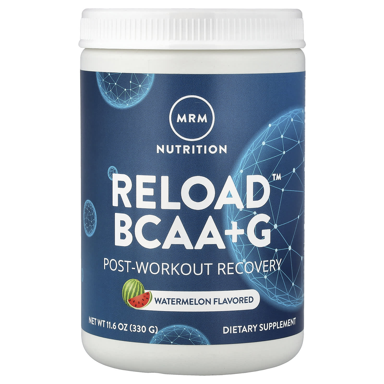 MRM Nutrition Reload BCAA+G, Post-Workout Recovery – Watermelon – 330 g — Tunisie