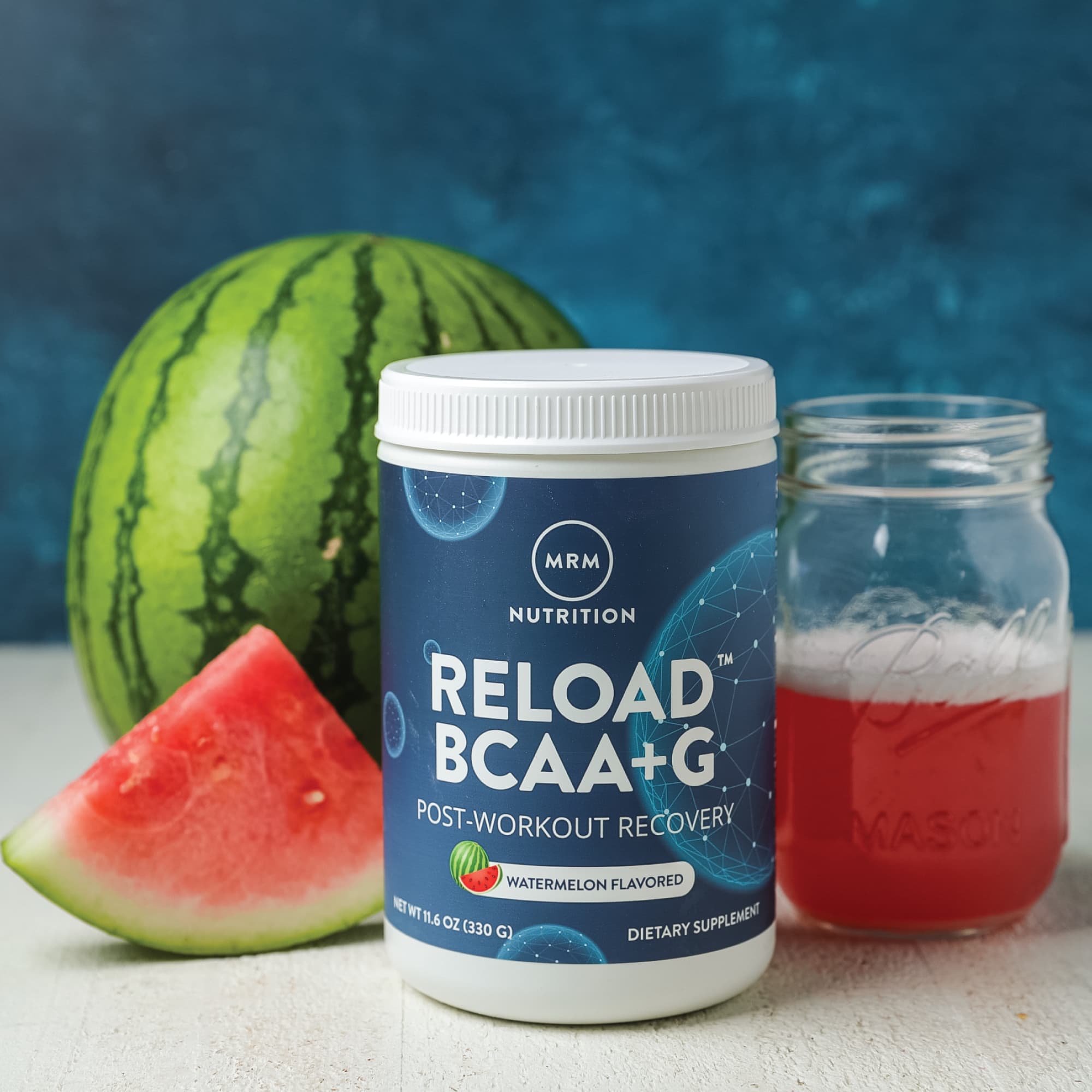 MRM Nutrition Reload BCAA+G, Post-Workout Recovery – Watermelon – 330 g — étiquette 2