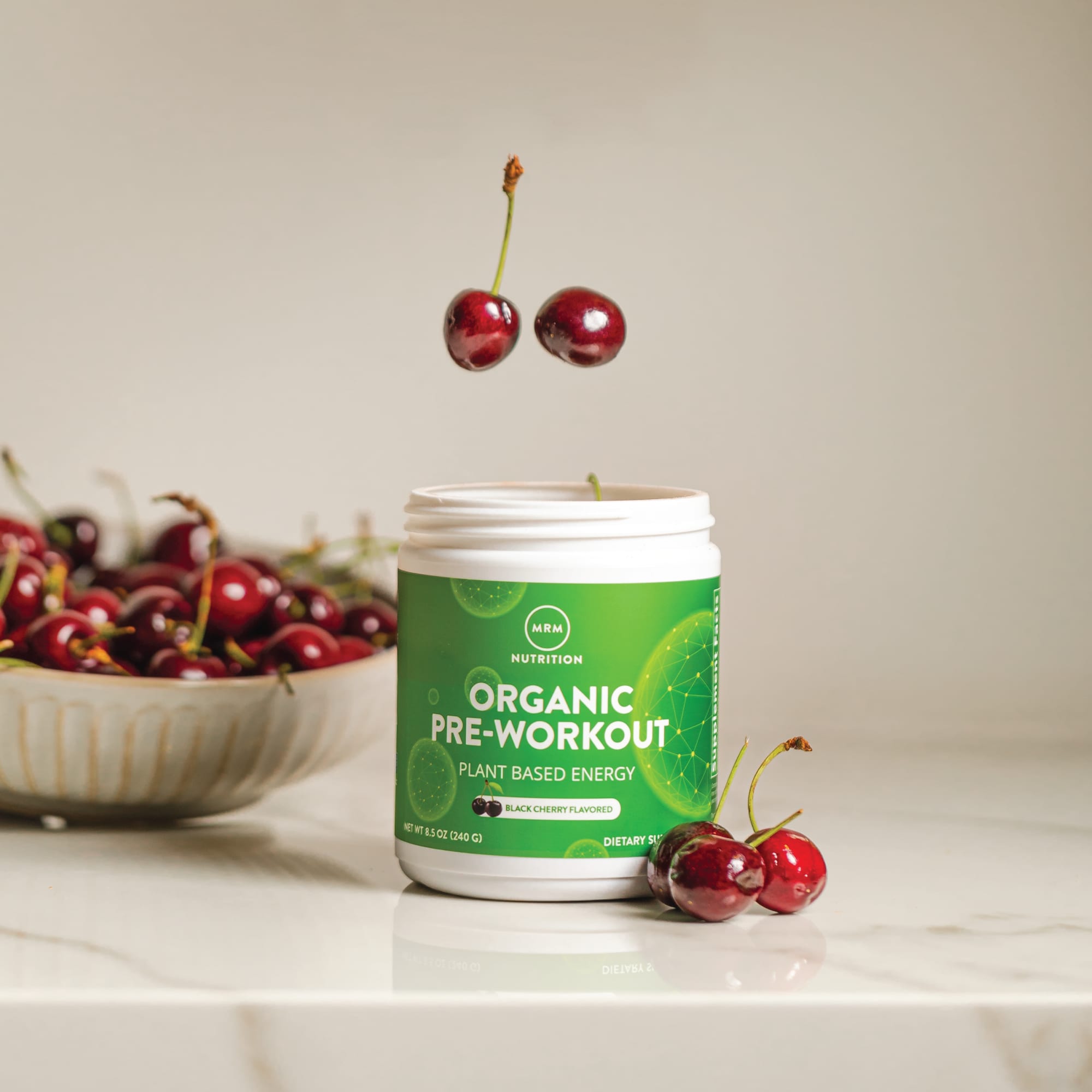 MRM Nutrition Organic Pre-Workout – Black Cherry – 240 g — étiquette 5