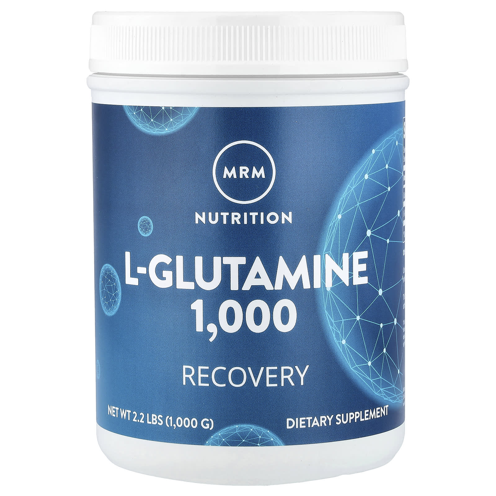 MRM Nutrition L-Glutamine 1000, Recovery – 1000 g — Tunisie