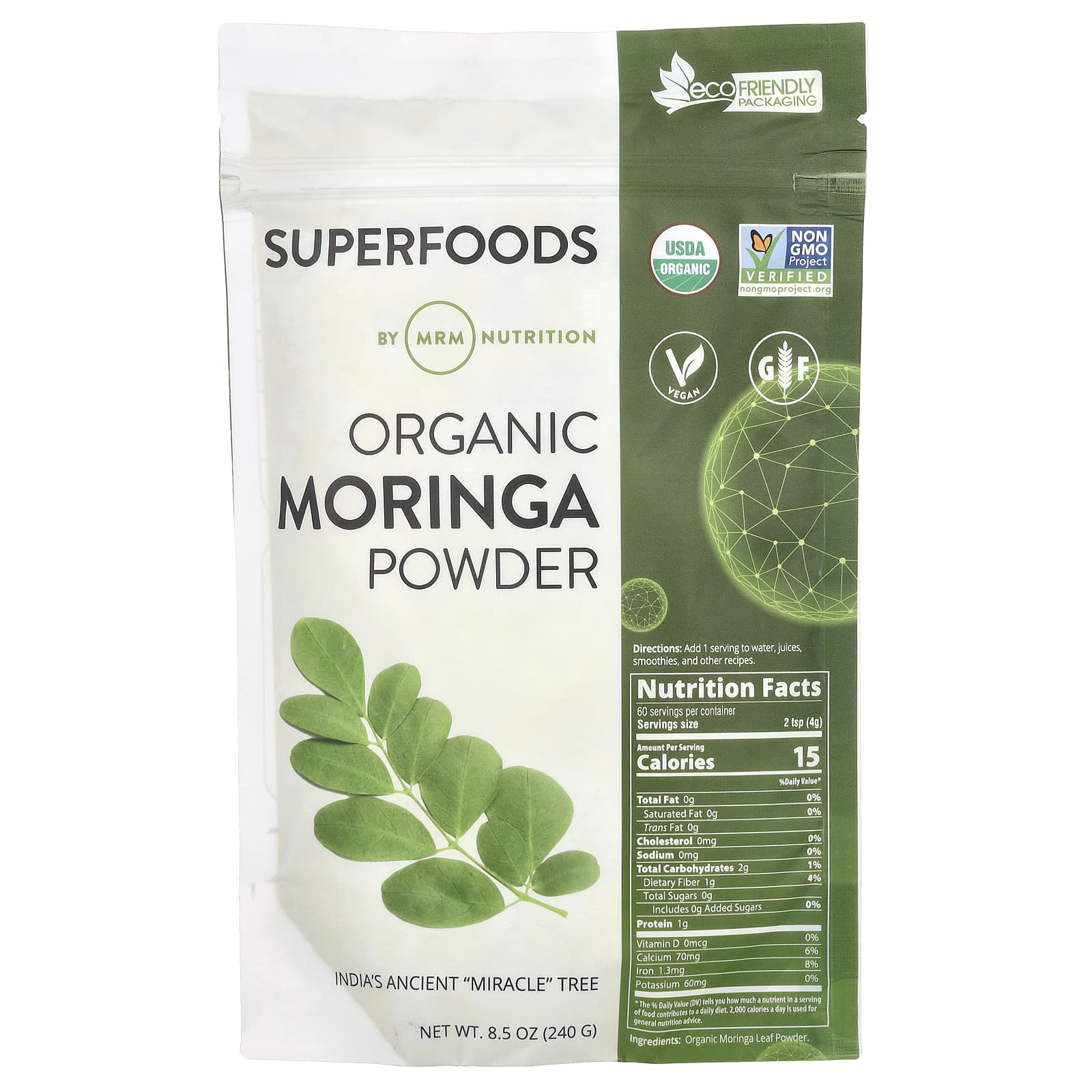 MRM Nutrition Organic Moringa Powder – 240 g — Tunisie