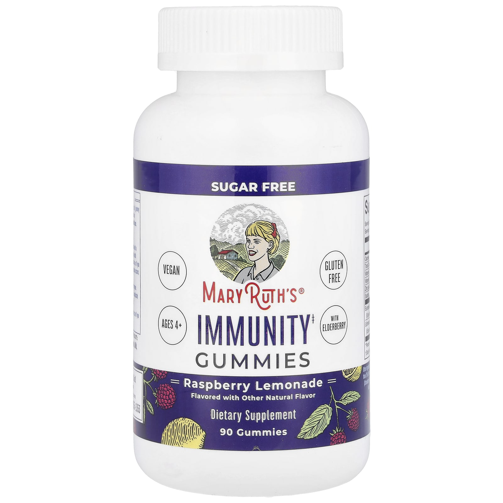 MaryRuth's Immunity Gummies – Raspberry Lemonade – 90 gommes — Tunisie