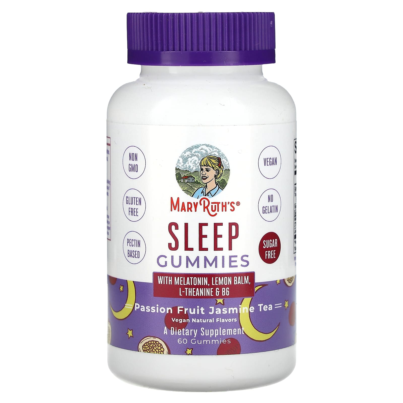 MaryRuth's Sleep Gummies – Passion Fruit Jasmine Tea – 60 gommes — Tunisie
