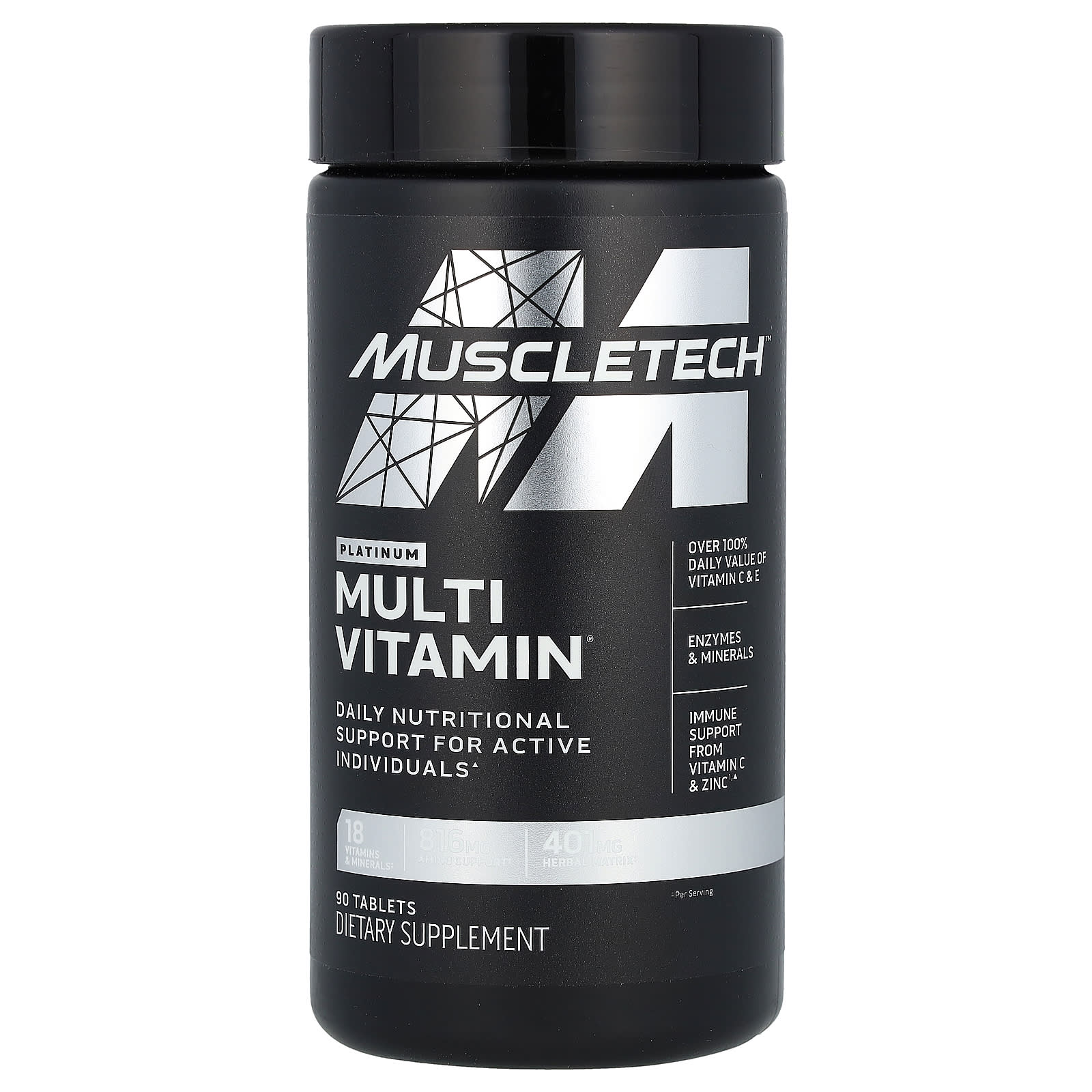 MuscleTech Platinum MultiVitamin – 90 comprimés — Tunisie