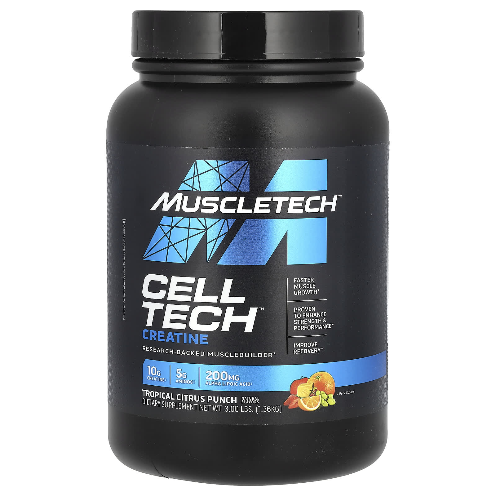 MuscleTech Cell-Tech Creatine – Tropical Citrus Punch – 1,36 kg — Tunisie
