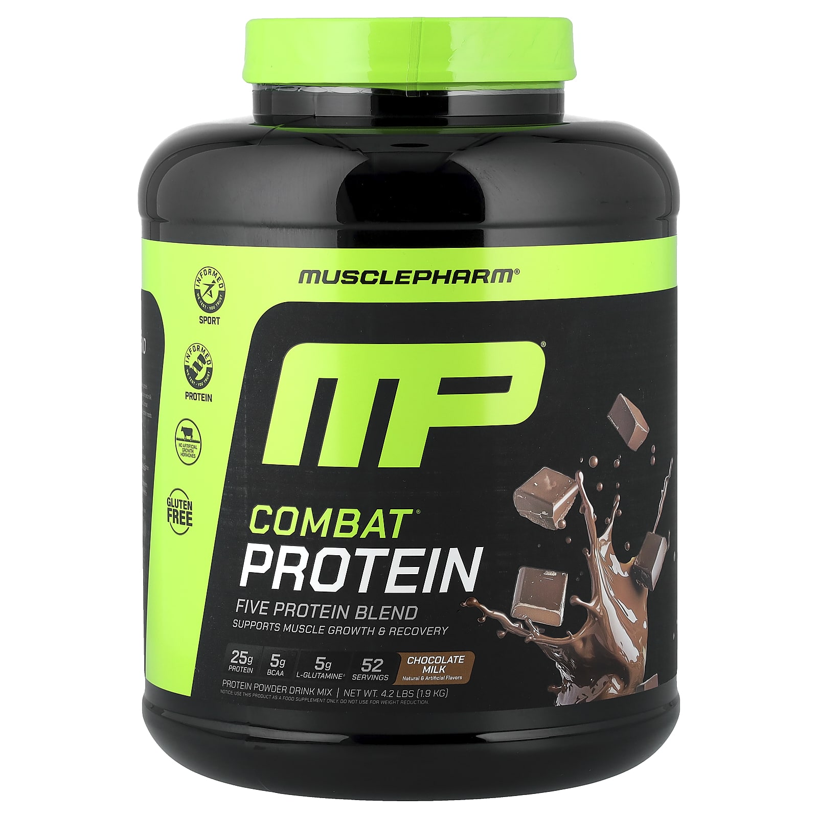 MusclePharm Combat Protein Powder – Chocolate Milk – 1,9 kg — Tunisie
