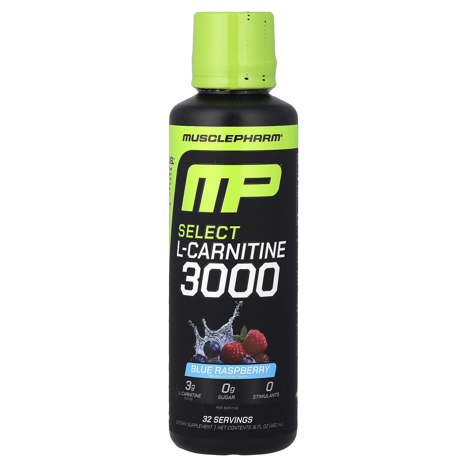MusclePharm Select L-Carnitine 3000 – Blue Raspberry – 480 ml — Tunisie