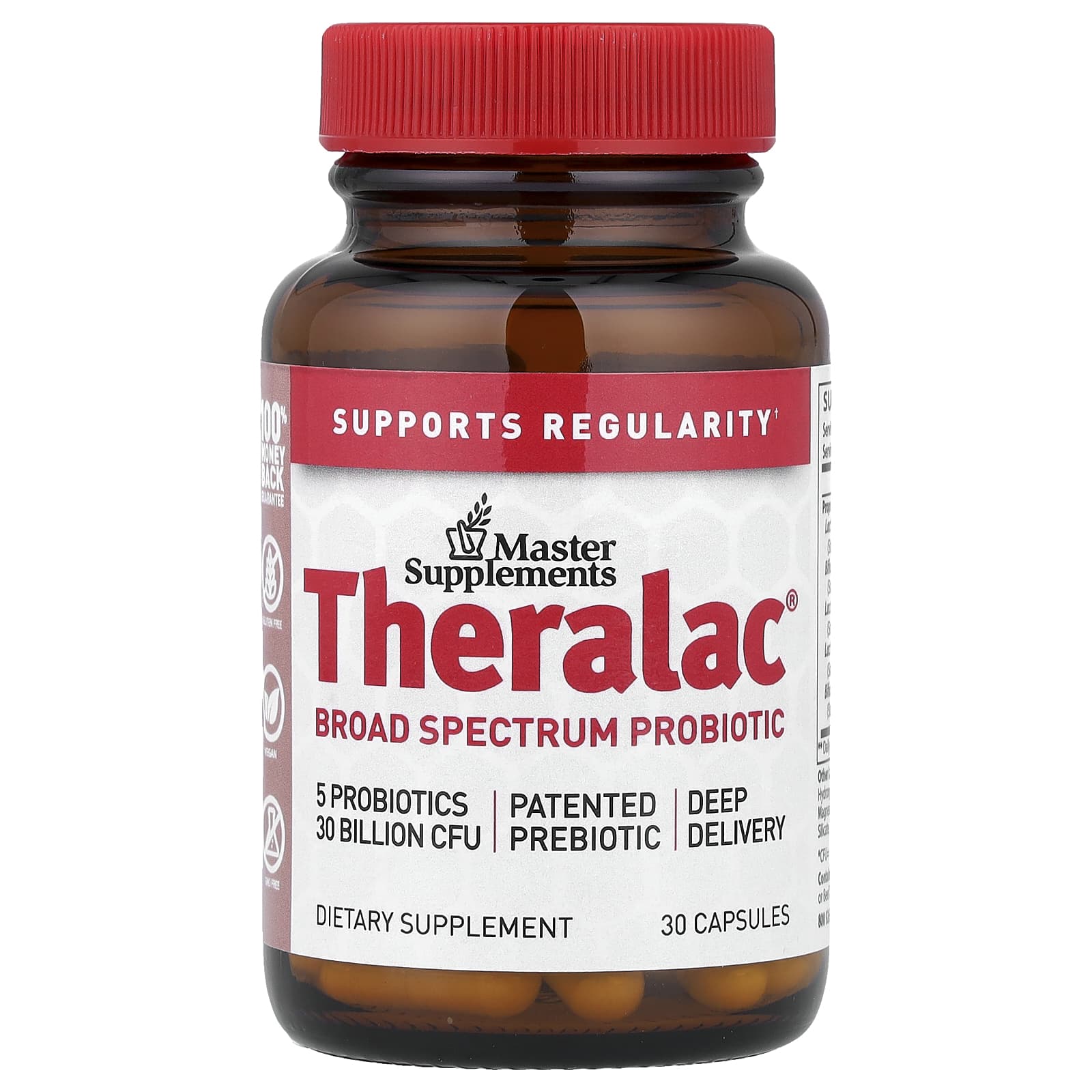 Master Supplements Theralac, Broad Spectrum Probiotic – 30 gélules — Tunisie