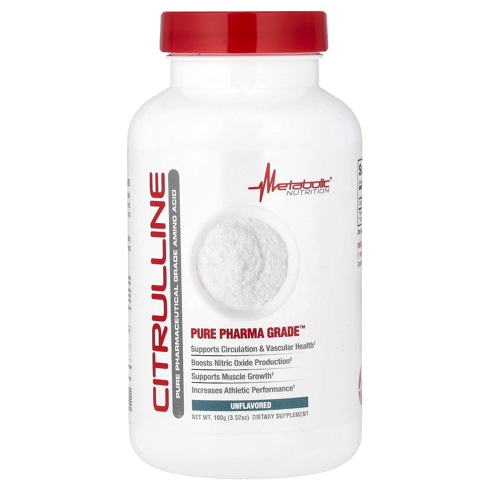 Metabolic Nutrition Citrulline – Sans arôme – 100 g — Tunisie