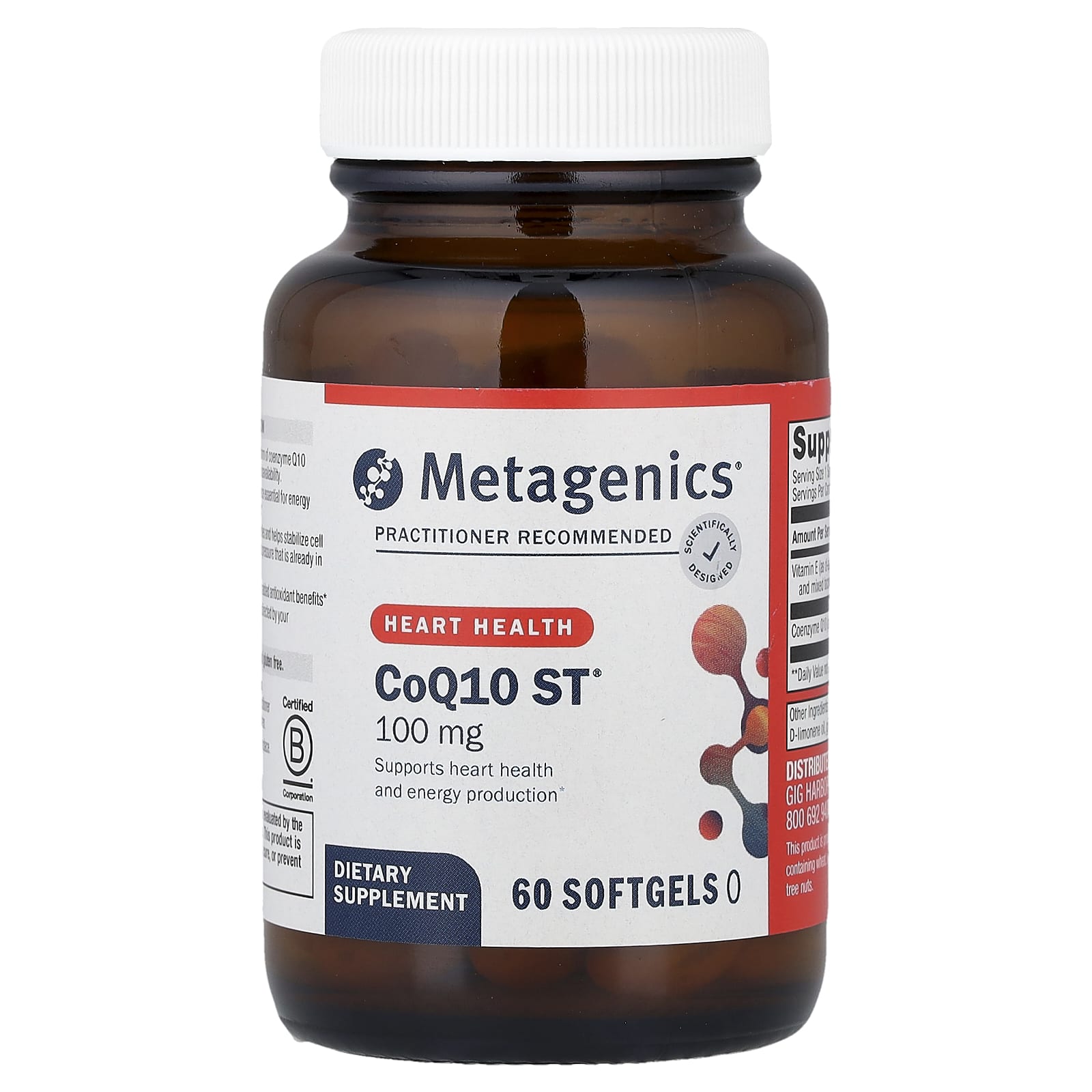 Metagenics CoQ10 ST – 100 mg – 60 capsules molles — Tunisie