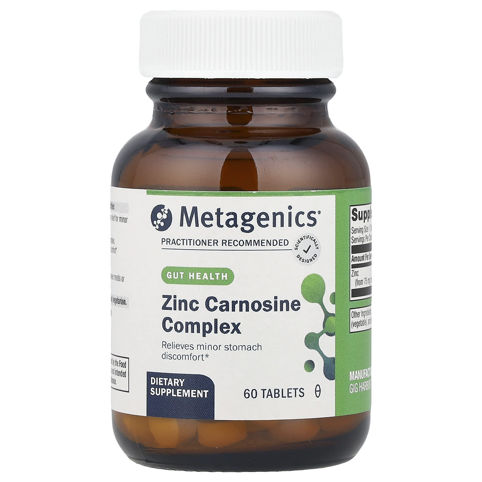 Metagenics Zinc Carnosine Complex – 60 comprimés — Tunisie
