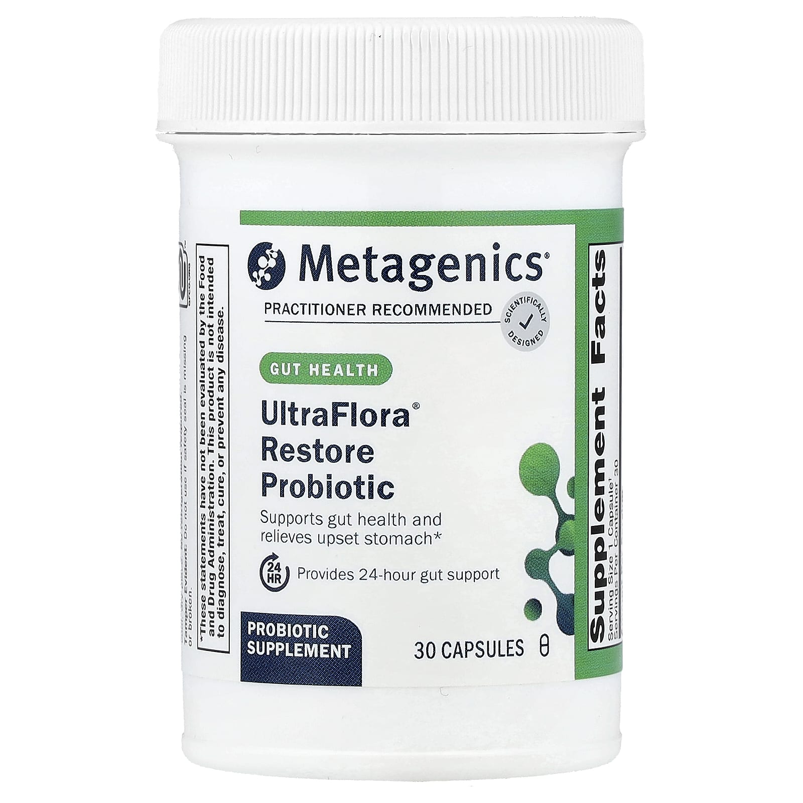 Metagenics UltraFlora Restore Probiotic – 30 gélules — Tunisie