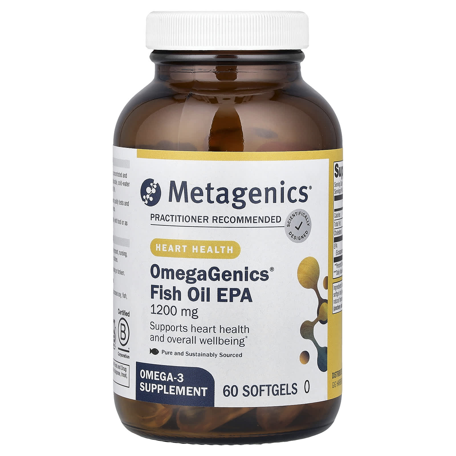 Metagenics OmegaGenics, Fish Oil EPA – 60 capsules molles — Tunisie