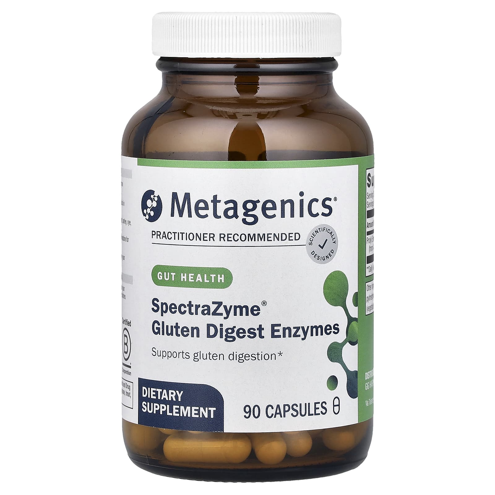 Metagenics SpectraZyme Gluten Digest Enzymes – 90 gélules — Tunisie