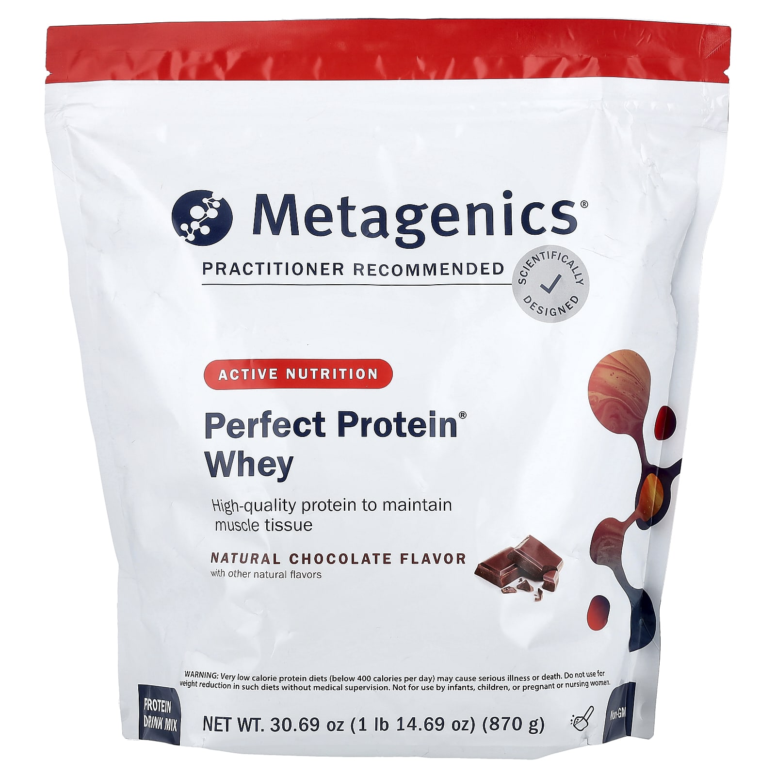Metagenics Perfect Protein Whey – Natural Chocolate – 870 g — Tunisie