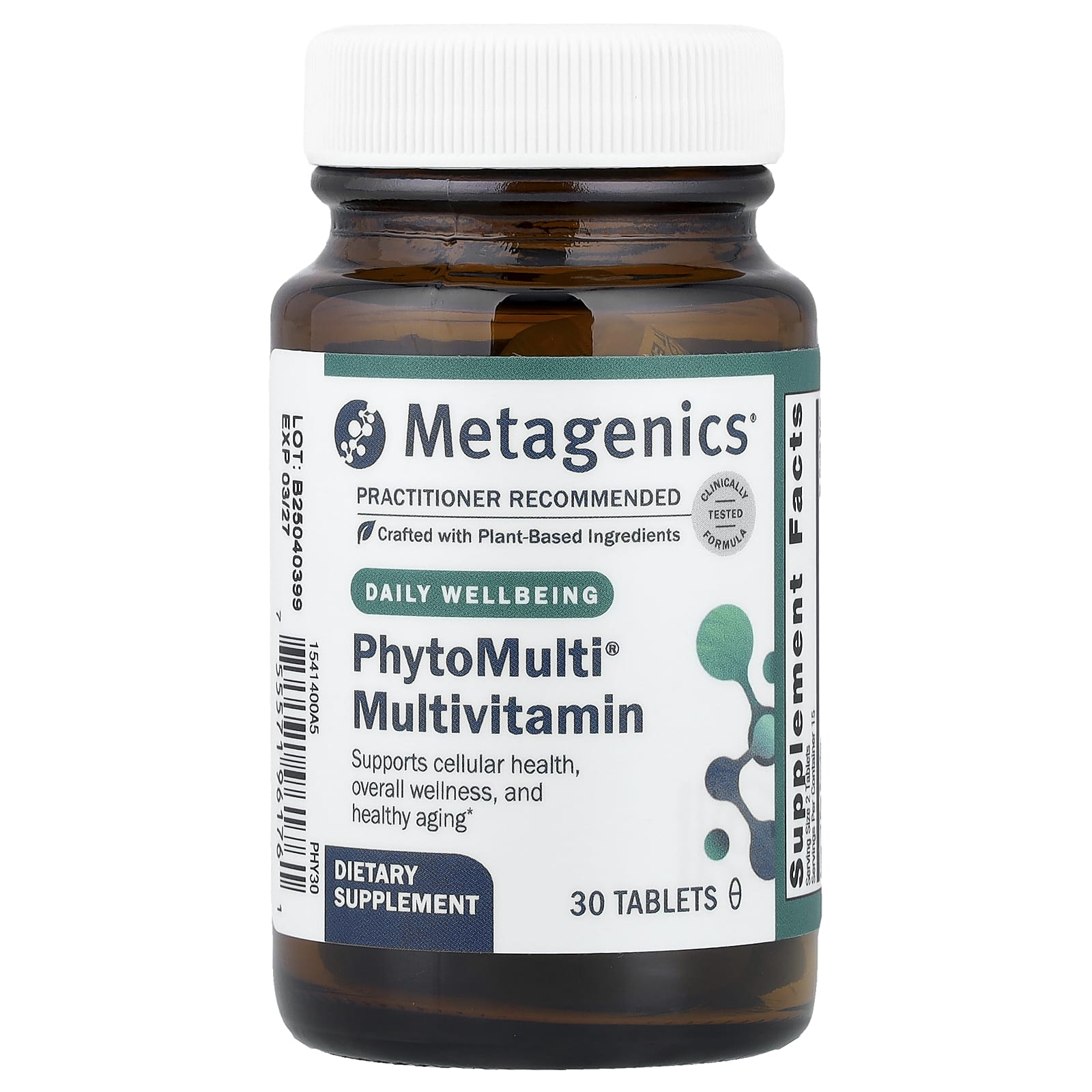 Metagenics PhytoMulti Multivitamin – 30 comprimés — Tunisie