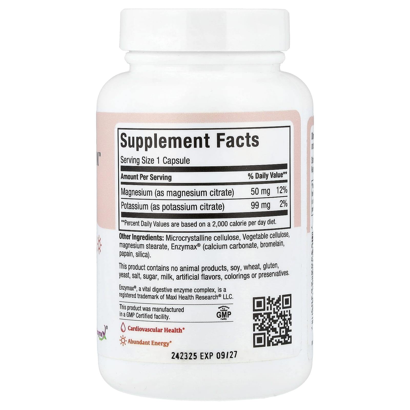 Maxi Health Maxi Potassium Magnesium, 90 Maxicaps — photo 2 sur 2