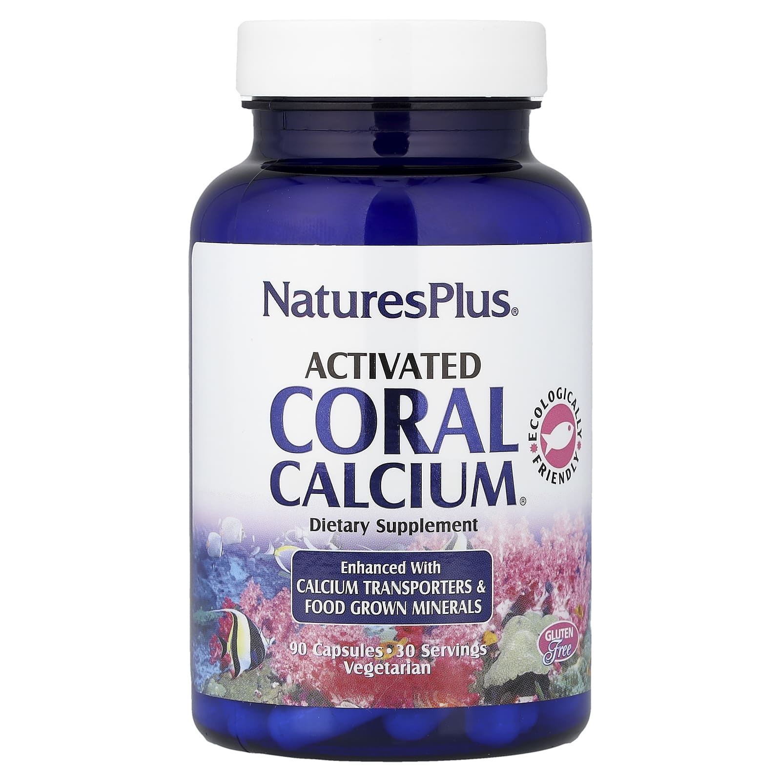 NaturesPlus Activated Coral Calcium – 90 gélules — Tunisie