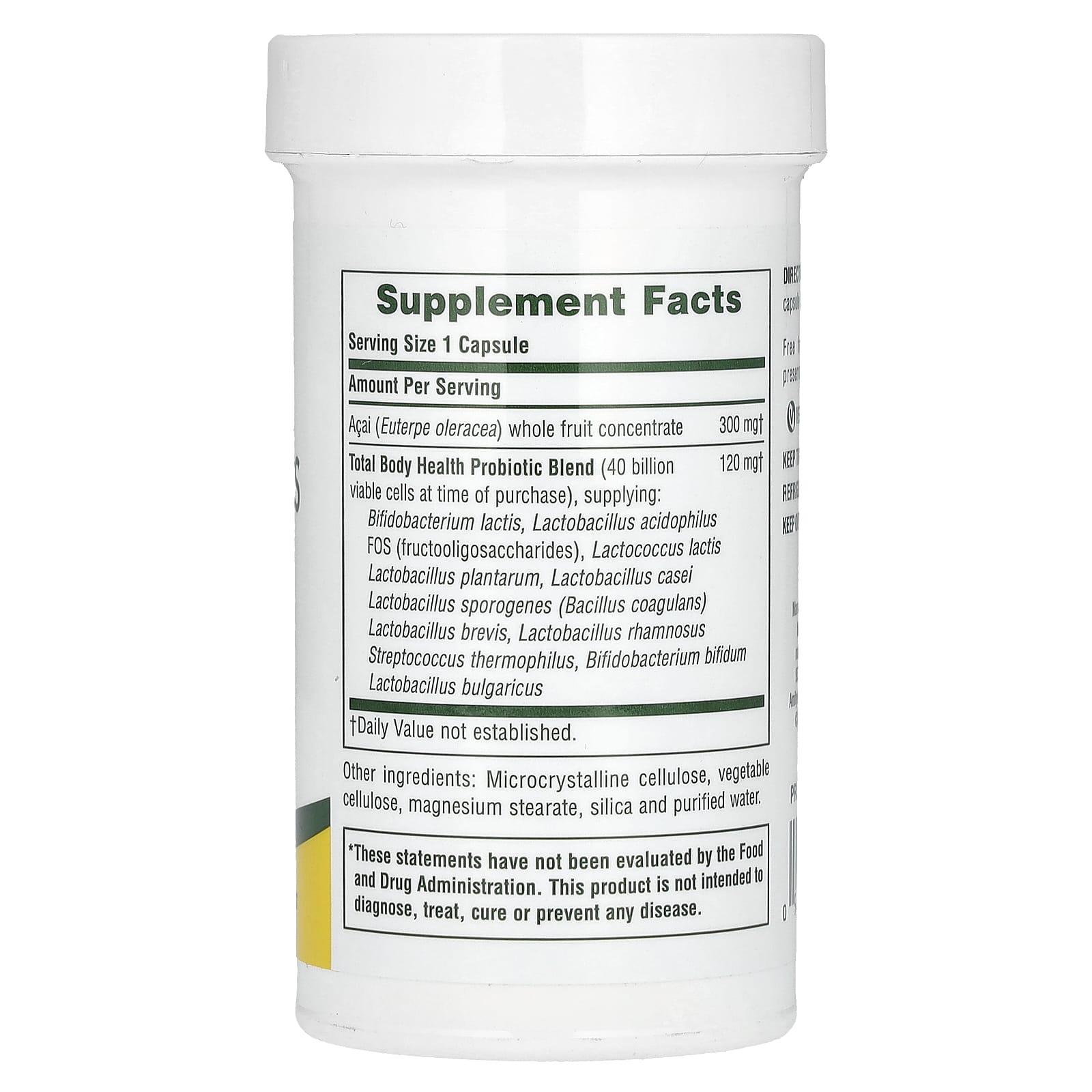 NaturesPlus Ultra Probiotics – 60 gélules — photo 2 sur 2