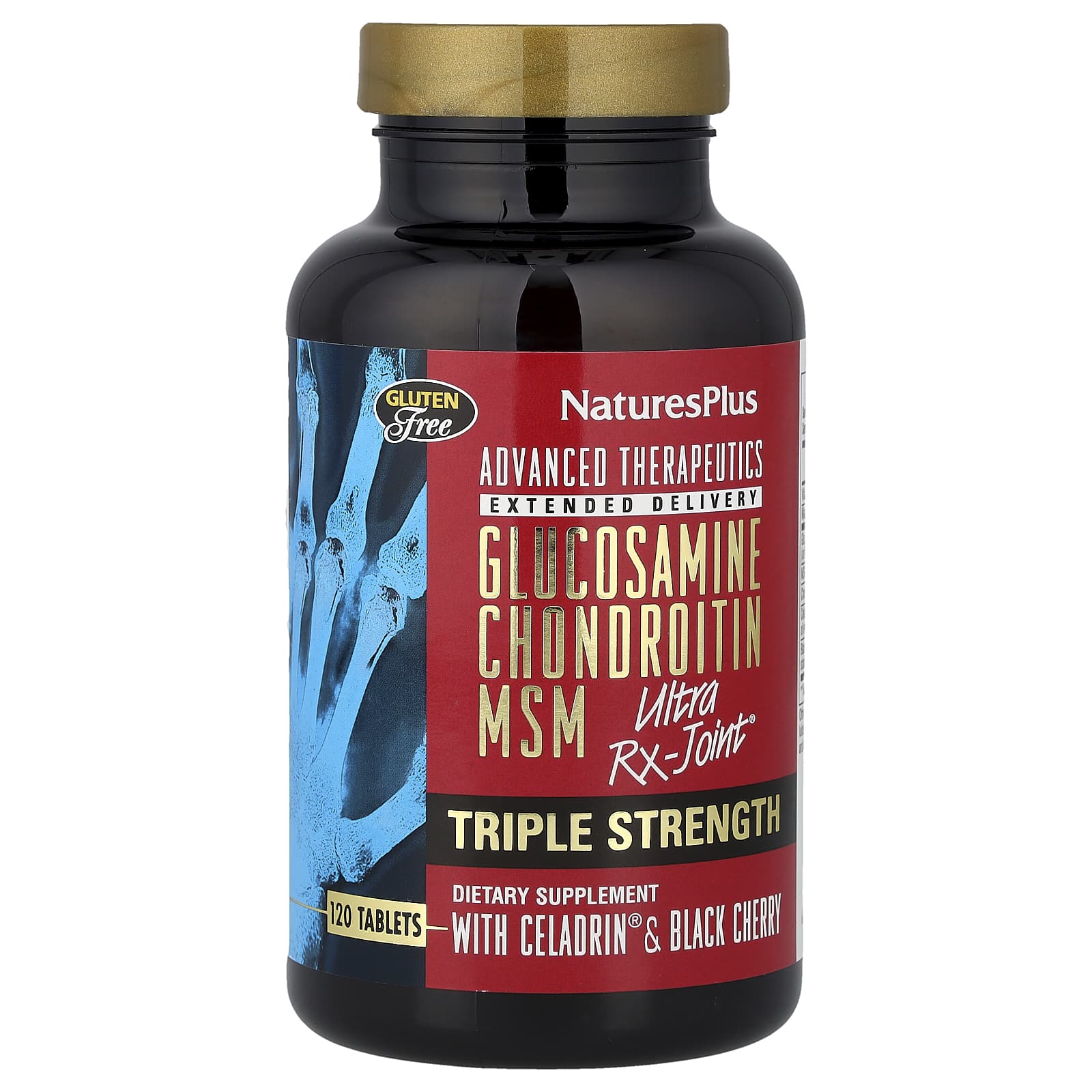 NaturesPlus Advanced Therapeutics, Glucosamine Chondroitin MSM Ultra Rx-Joint – 120 comprimés — Tunisie