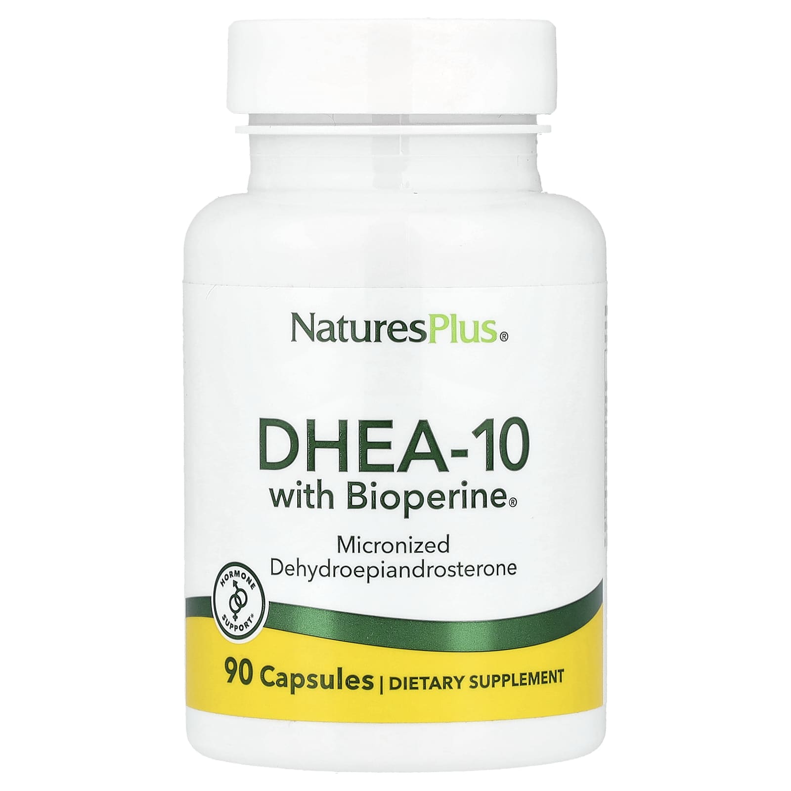 NaturesPlus DHEA-10 with Bioperine – 90 gélules — Tunisie