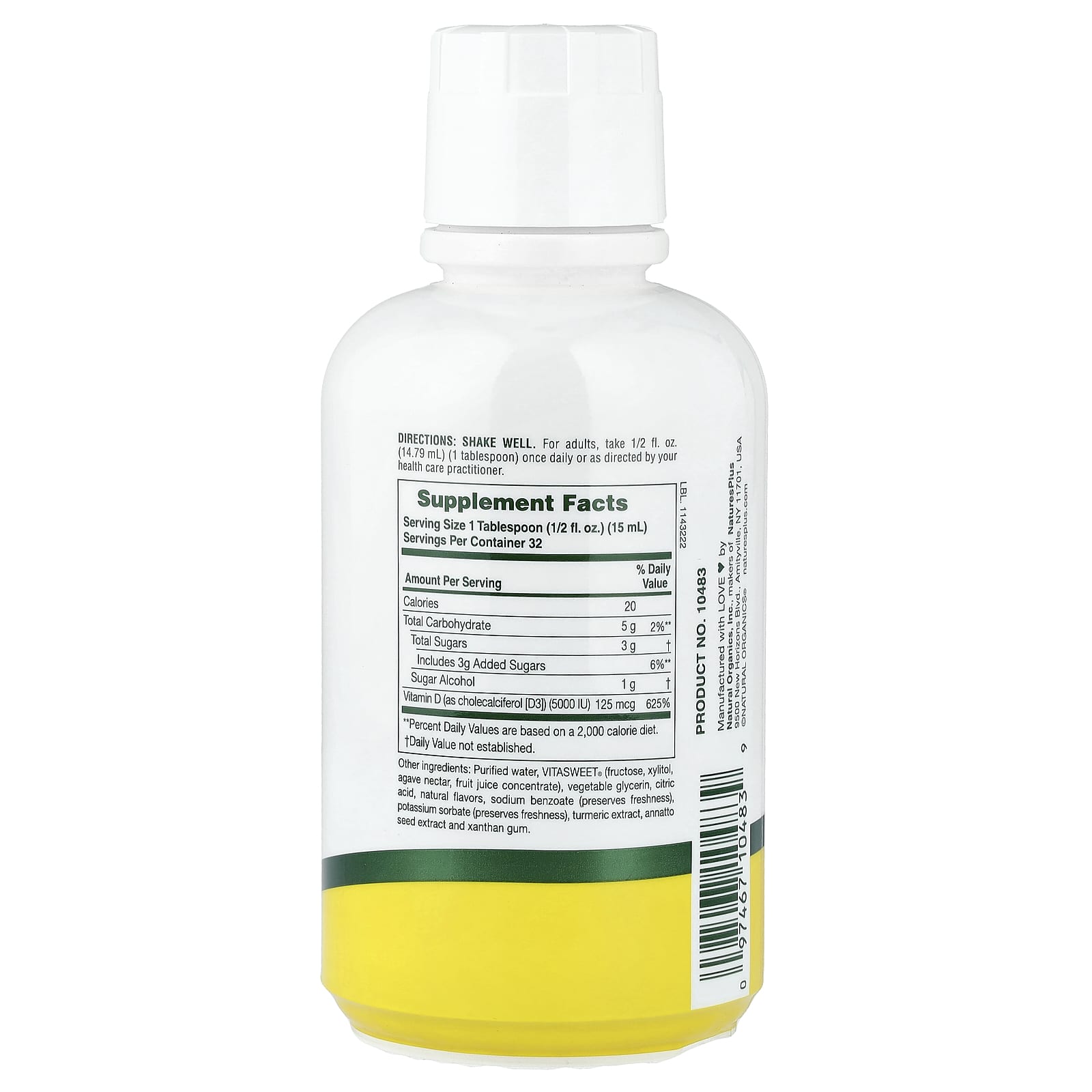 NaturesPlus Liquid Sunshine – Tropical Citrus – 473,18 ml — photo 2 sur 2