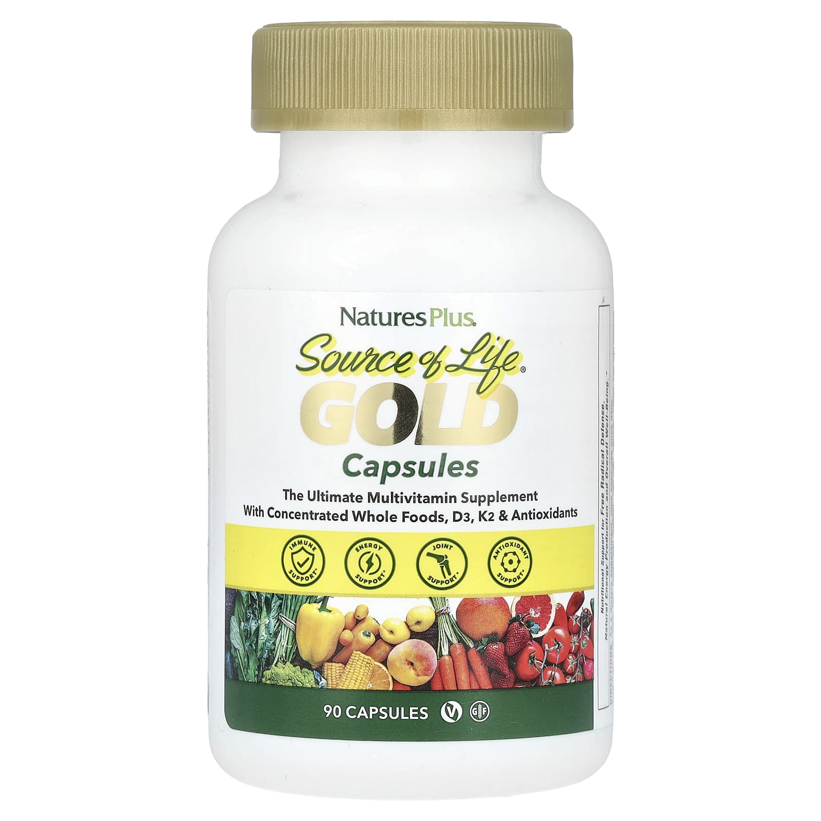 NaturesPlus Source of Life, Gold, The Ultimate Multivitamin Supplement – 90 gélules — Tunisie