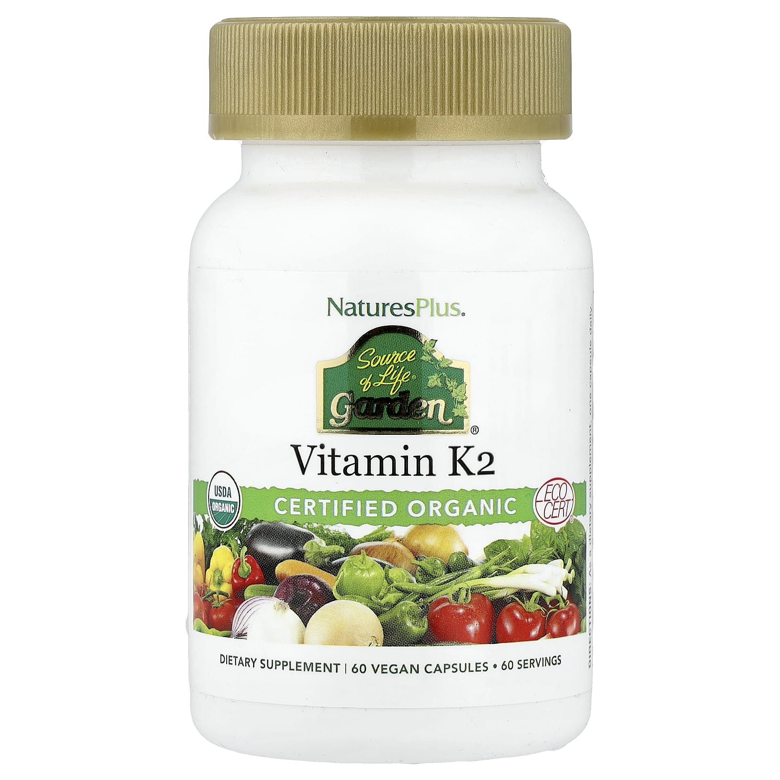 NaturesPlus Source of Life Garden – Vitamin K2 – 60 gélules véganes — Tunisie