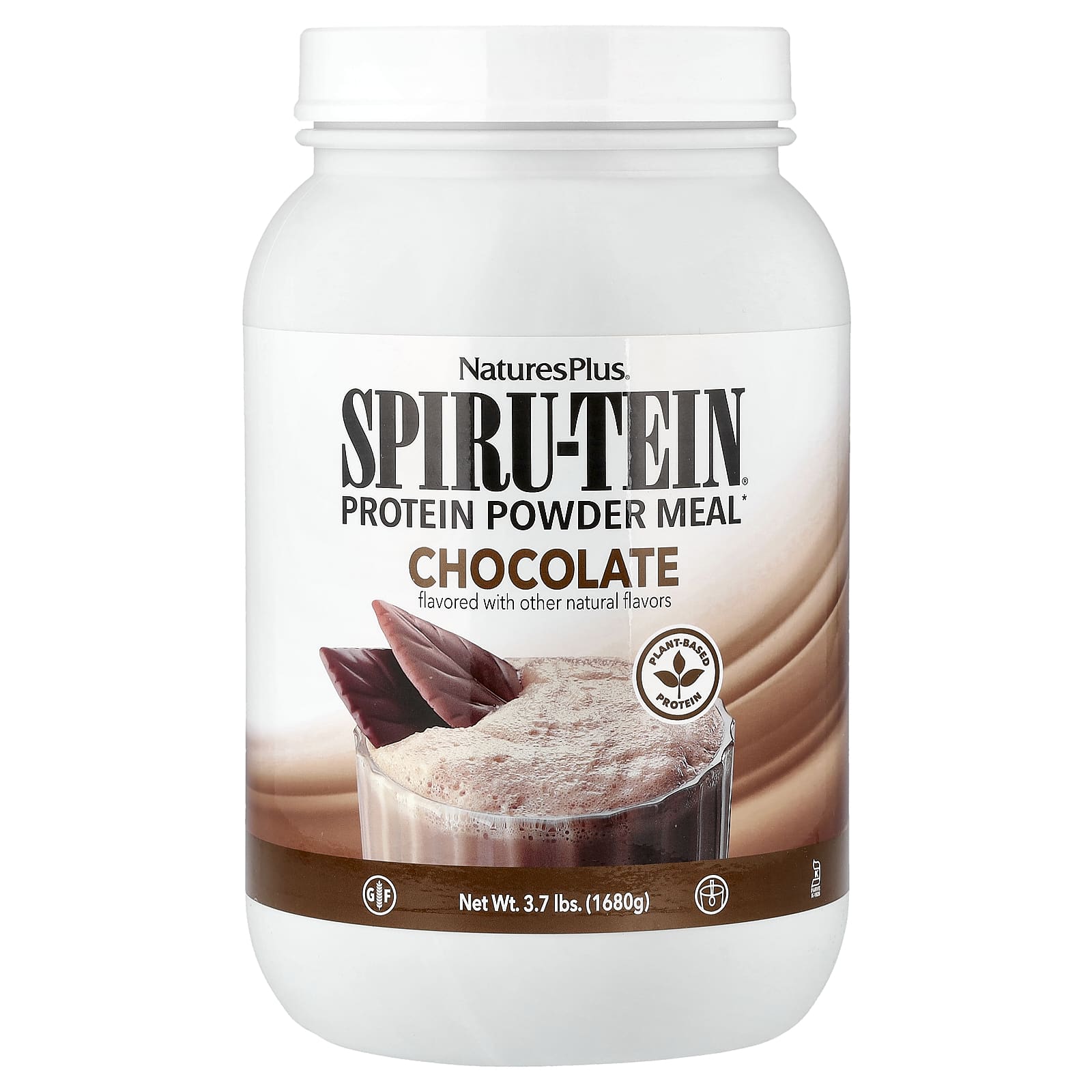 NaturesPlus Spiru-Tein, Protein Powder Meal – Chocolate – 1680 g — Tunisie