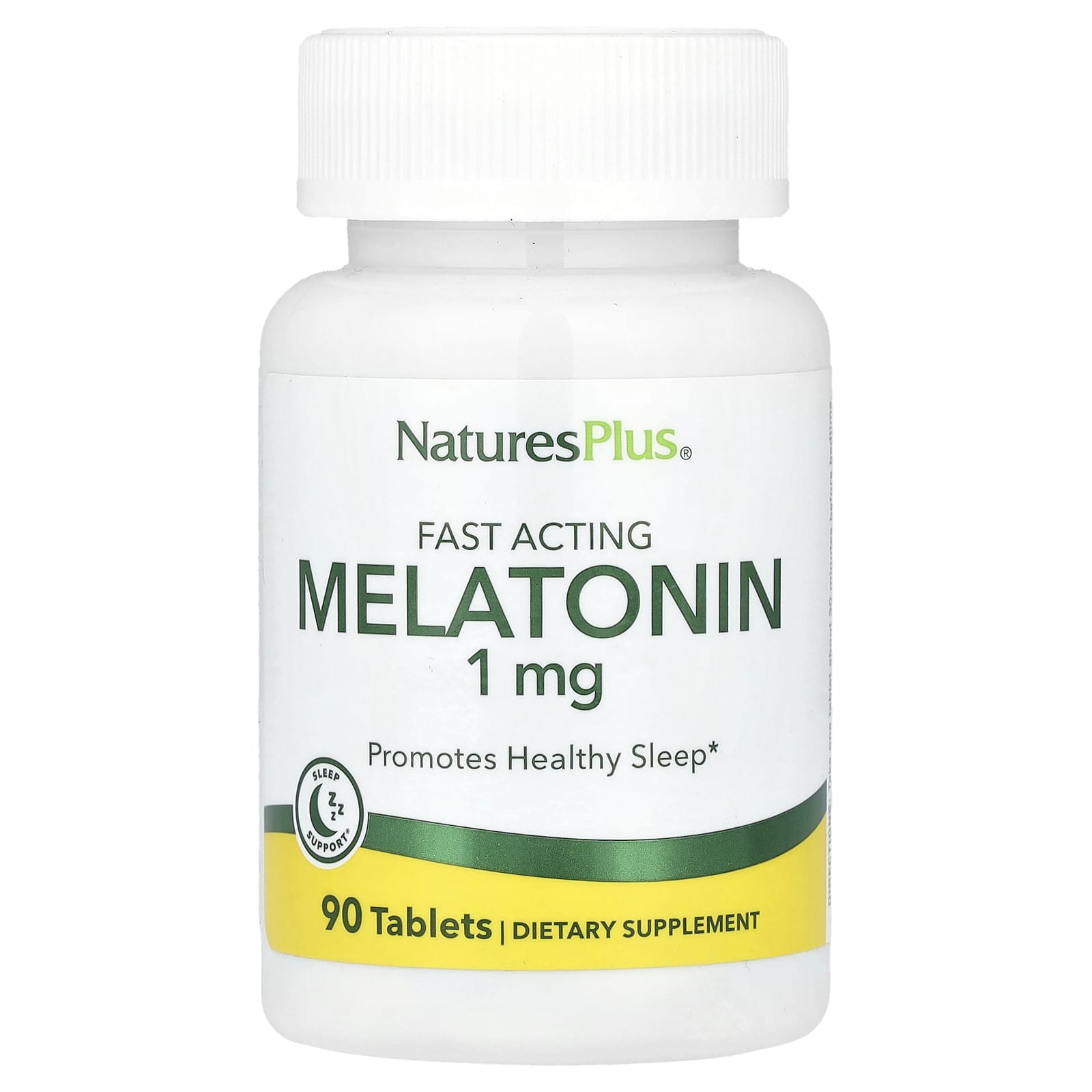 NaturesPlus Fast Acting Melatonin – 1 mg – 90 comprimés — Tunisie