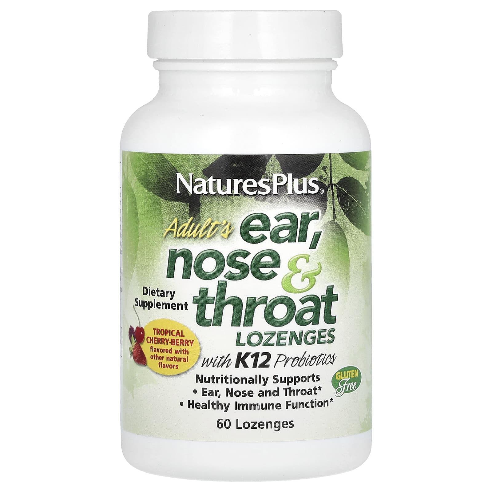 NaturesPlus Adult's Ear – Natural Tropical Cherry-Berry – 60 pastilles — Tunisie