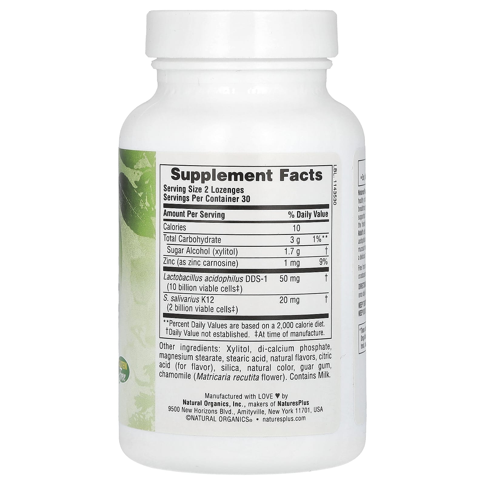 NaturesPlus Adult's Ear – Natural Tropical Cherry-Berry – 60 pastilles — photo 2 sur 2