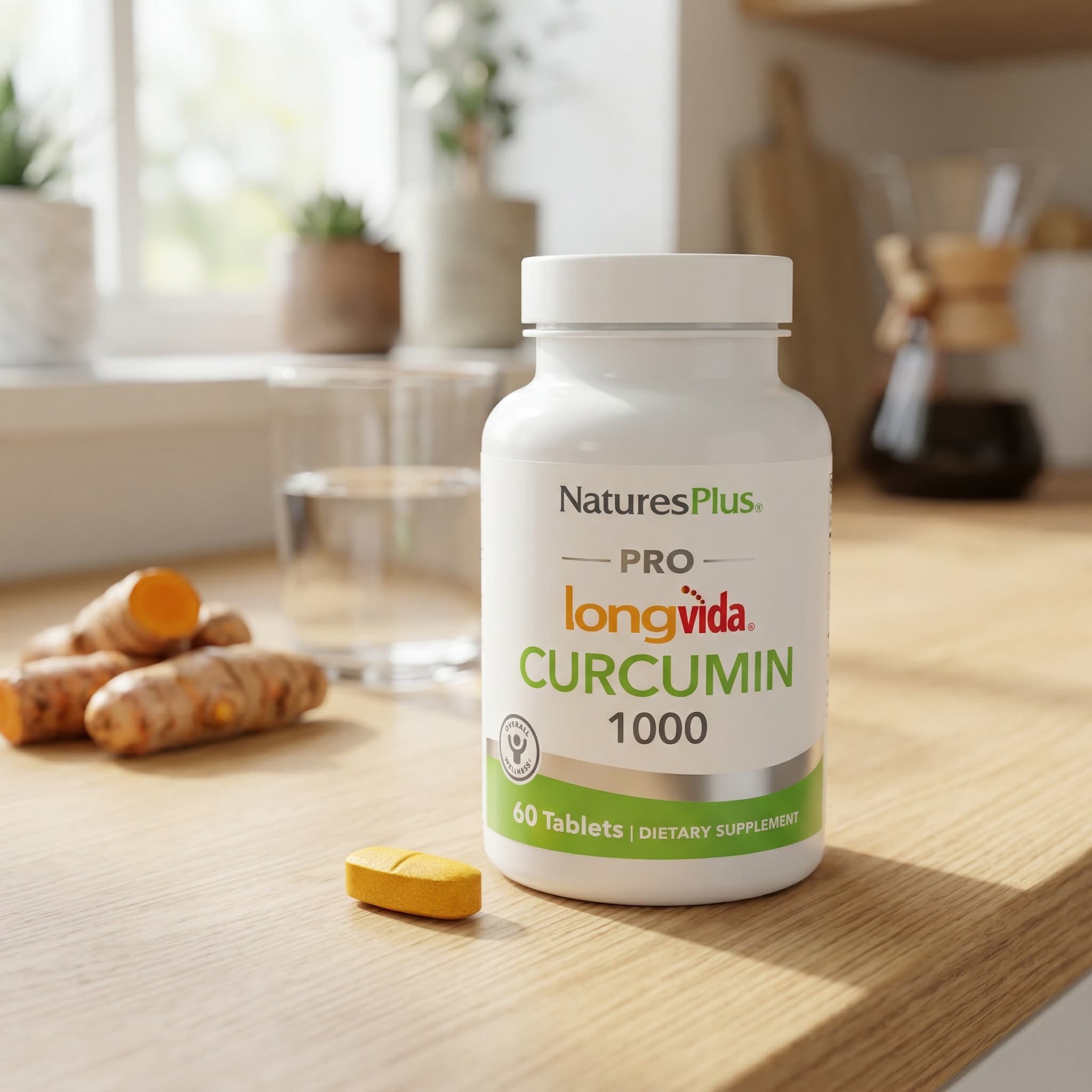 NaturesPlus Pro Longvida Curcumin 1000 – 60 comprimés — étiquette 3