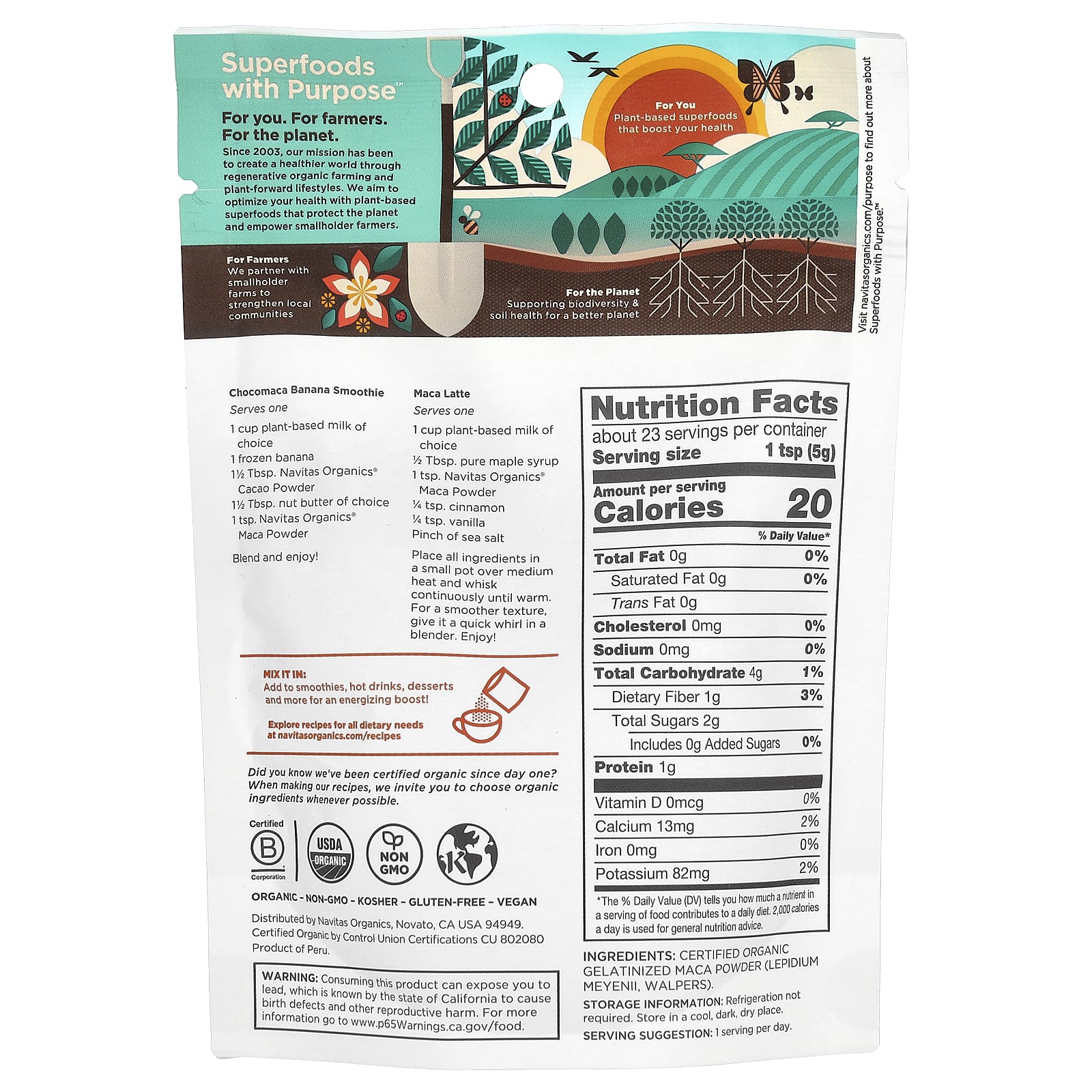 Navitas Organics Organic Maca Powder – 113 g — photo 2 sur 2