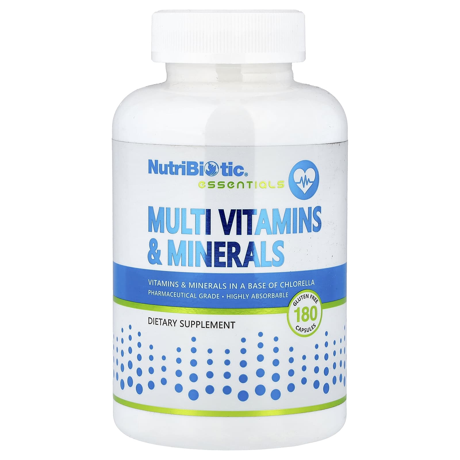 NutriBiotic Essentials, Multi Vitamins & Minerals – 180 gélules — Tunisie