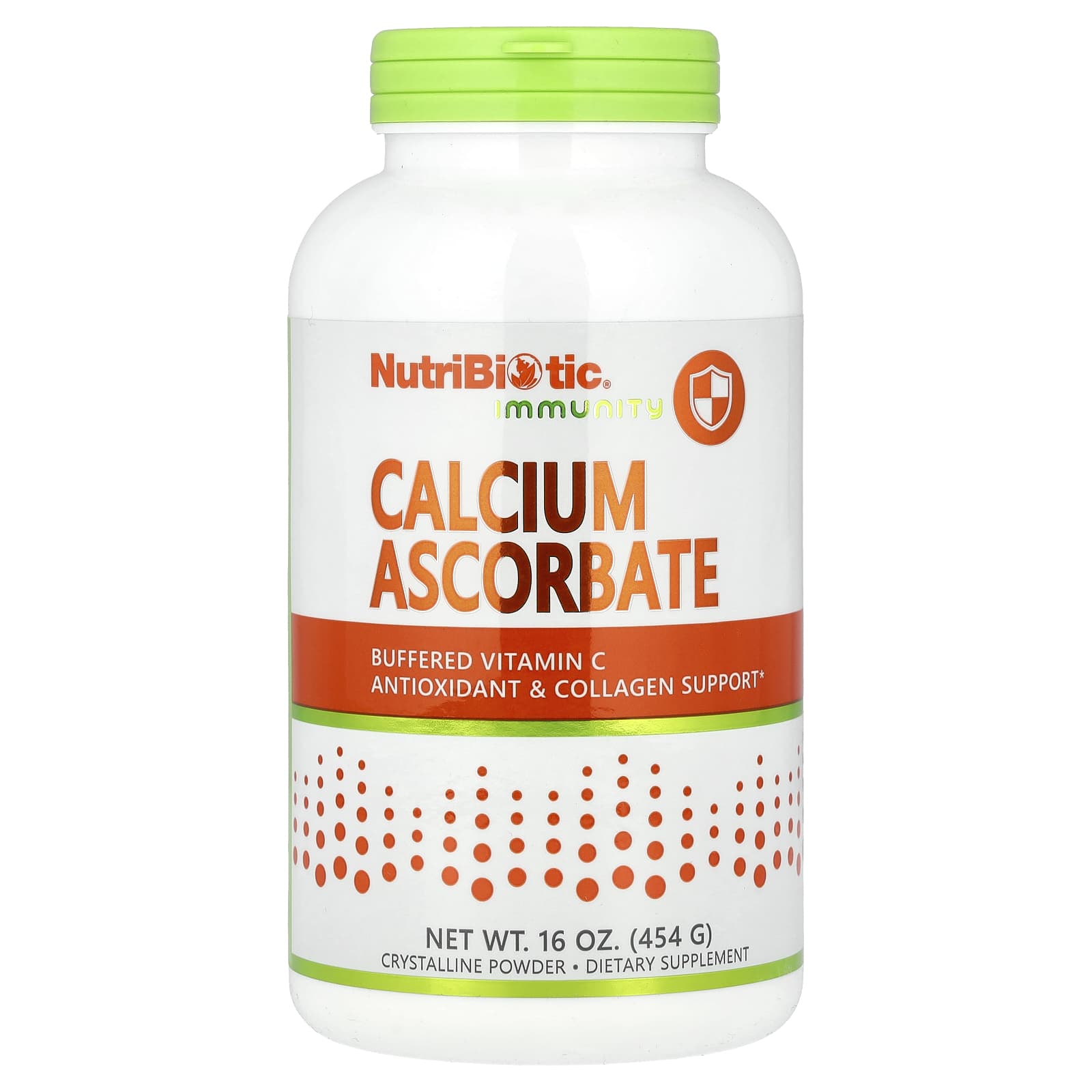 NutriBiotic Immunity, Calcium Ascorbate – 454 g — Tunisie