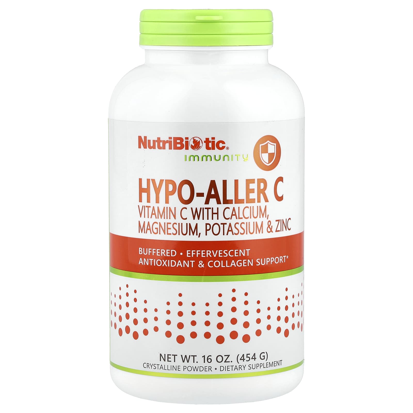 NutriBiotic Immunity, Hypo-Aller C Vitamin C with Calcium, Magnesium, Potassium & Zinc – 454 g — Tunisie