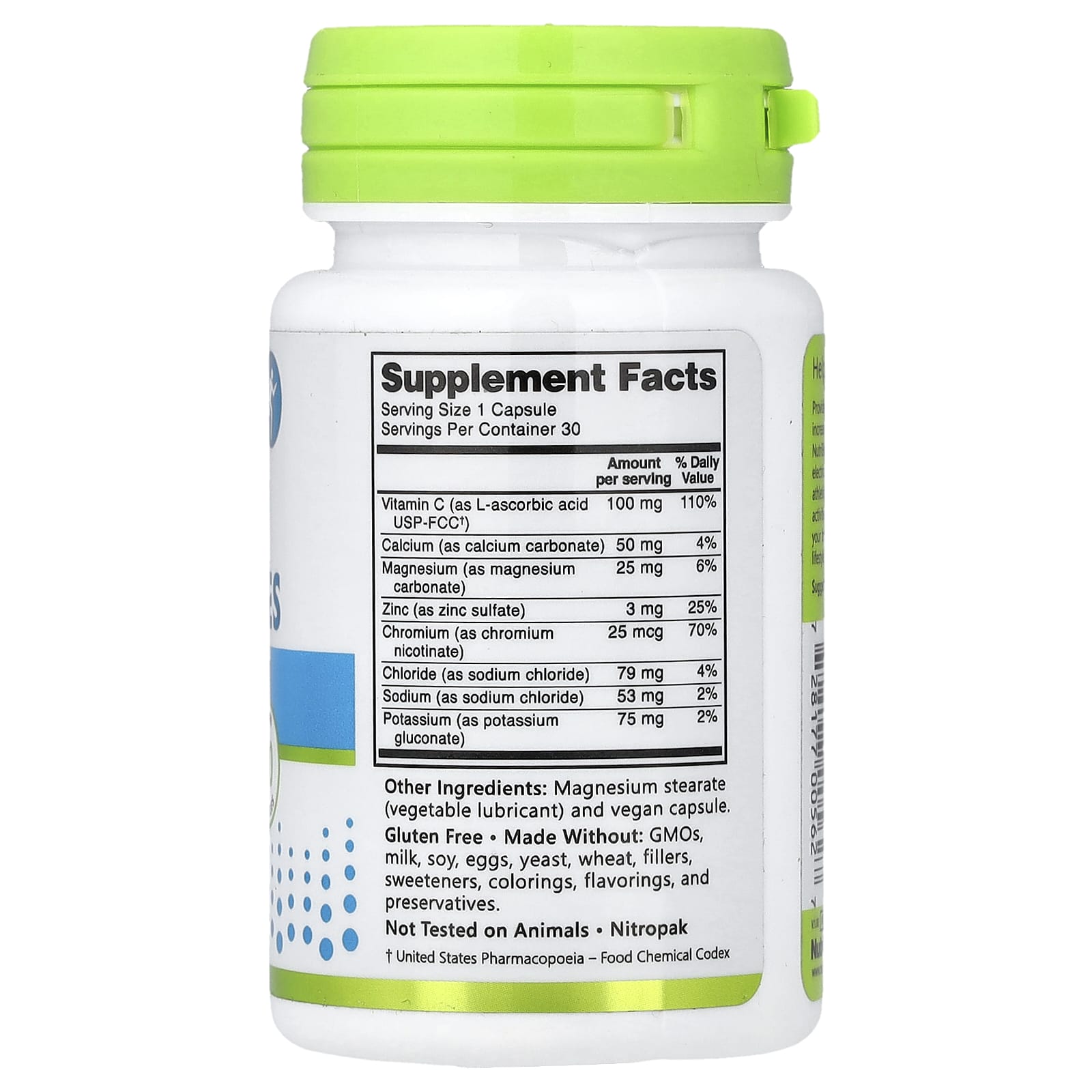 NutriBiotic Performance, Essential Electrolytes – 30 gélules véganes — photo 2 sur 2