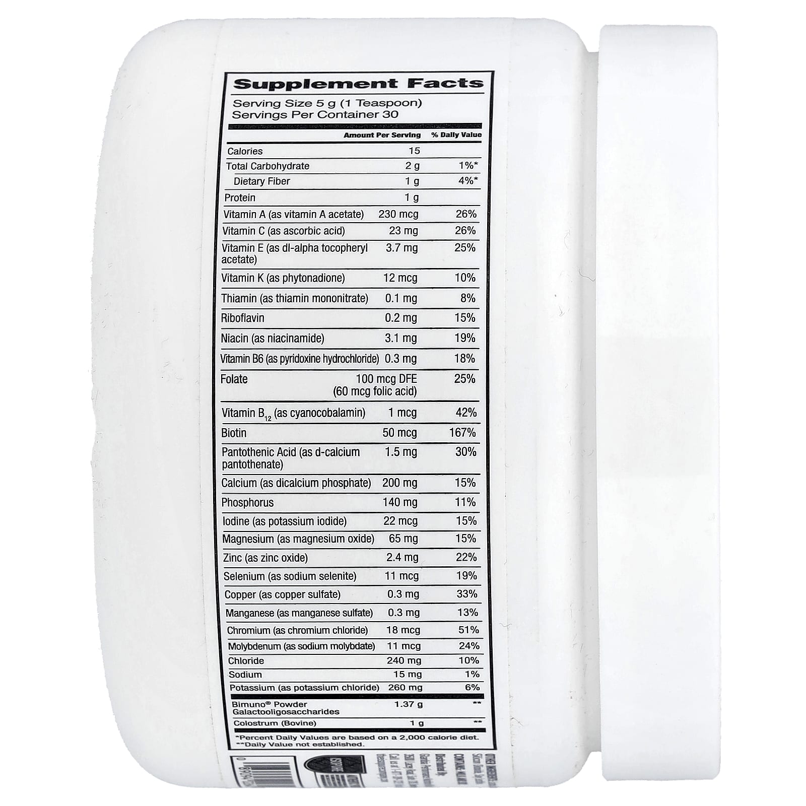 Isopure Colostrum+ – Sans arôme – 150 g — photo 2 sur 2