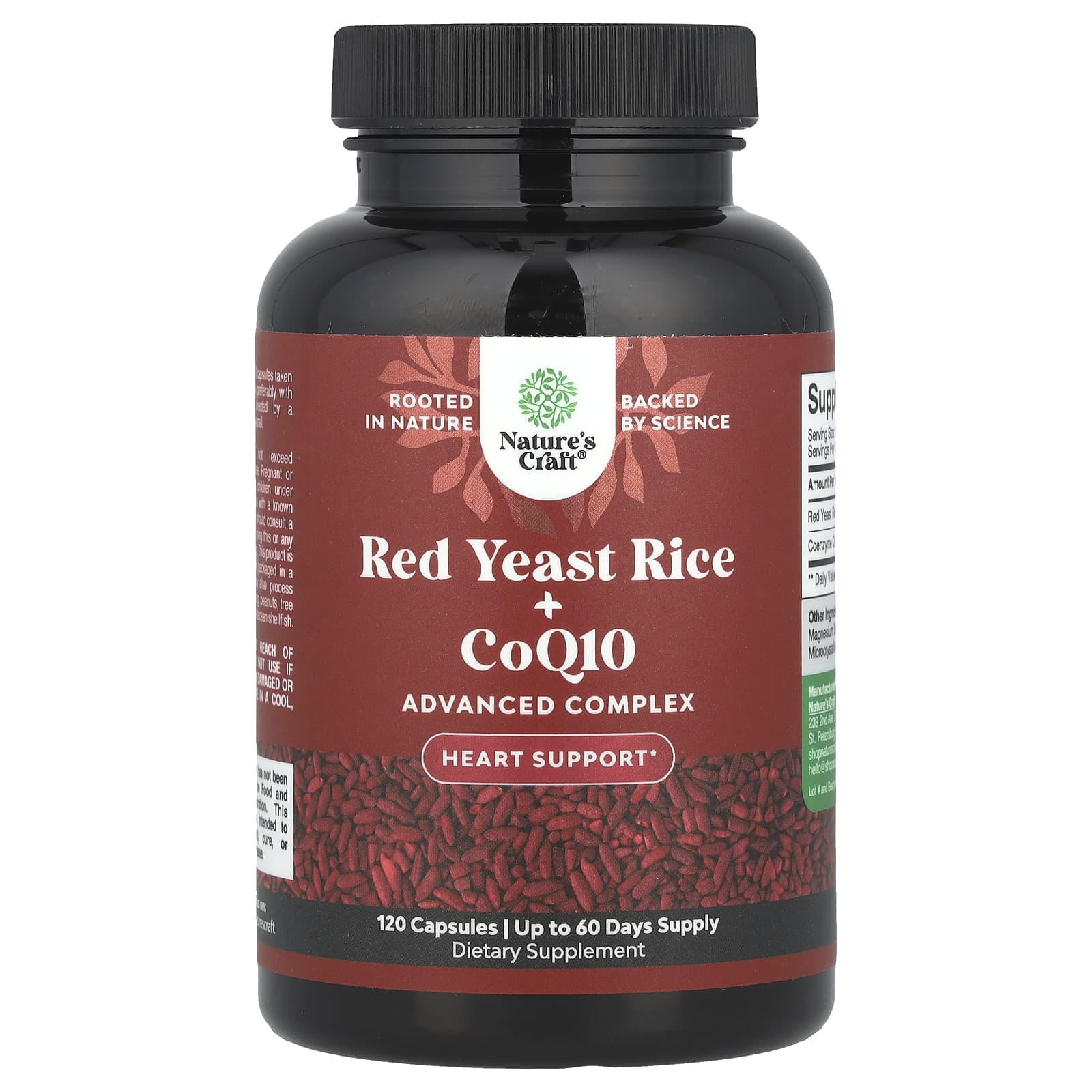 Nature's Craft Red Yeast Rice + CoQ10 – 120 gélules — Tunisie